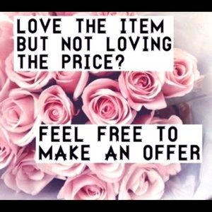 Don’t be shy...  send an offer